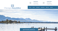 Desktop Screenshot of chiemgau-immobilien.de